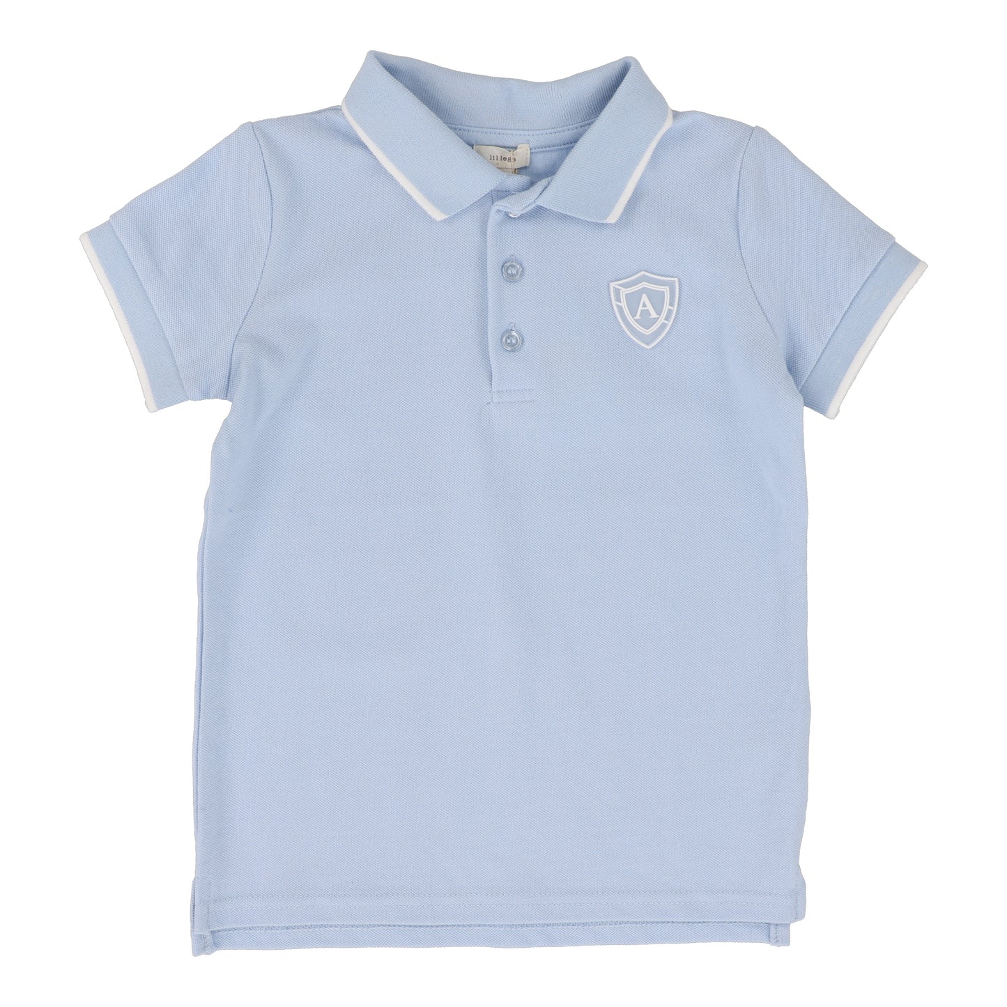 LIL LEGS LIGHT BLUE LOGO POLO