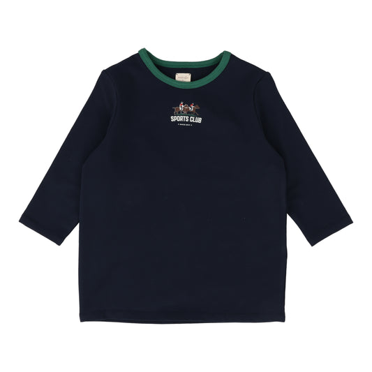 ANALOGIE NAVY TRIM LS T-SHIRT