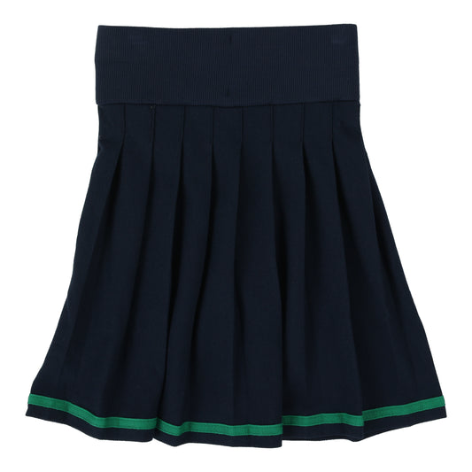 ANALOGIE NAVY TRIM PLEATED SKIRT