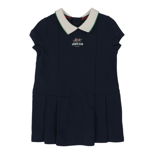 ANALOGIE NAVY TRIM PIQUE SS DRESS