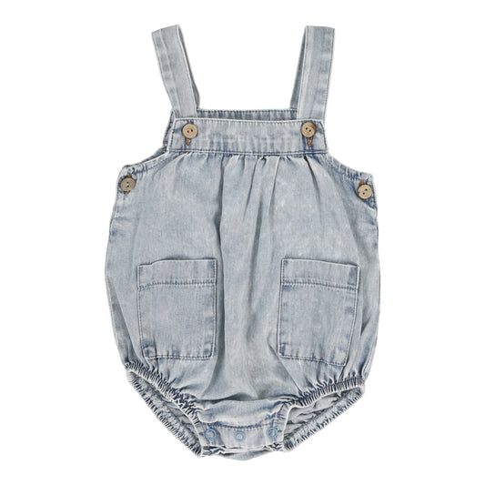 ANALOGIE BLUE DENIM POCKET ROMPER