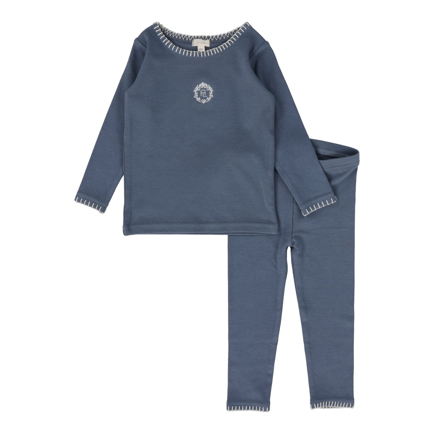 LIL LEGS BLUE EMBLEM PAJAMA SET