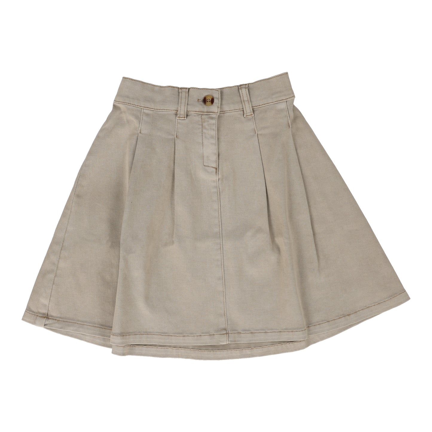 ANALOGIE TAUPE PLEATED SKIRT