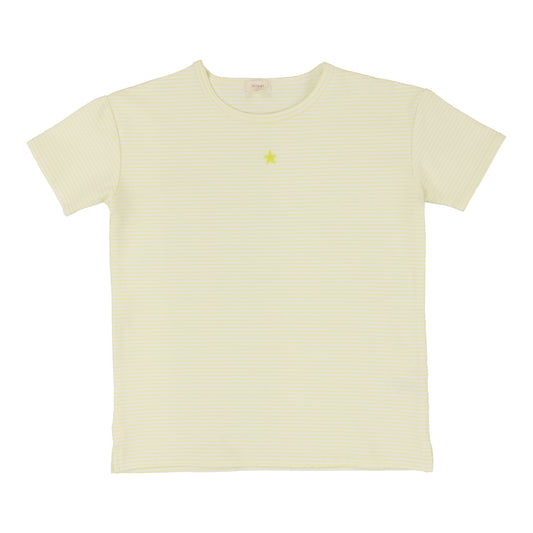 ANALOGIE YELLOW STRIPED SS T-SHIRT