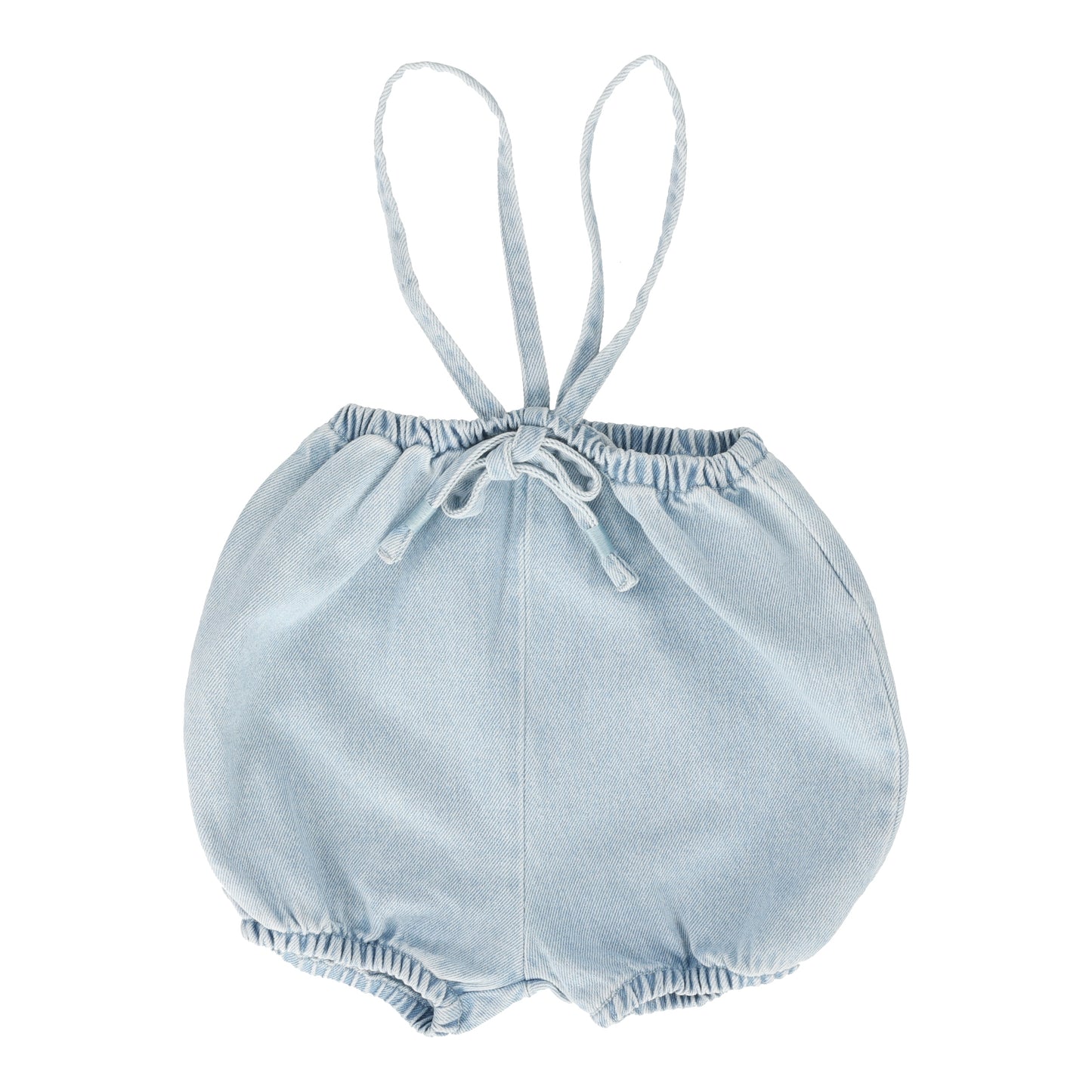 ANALOGIE LIGHT BLUE DENIM SUSPENDER SHORTS