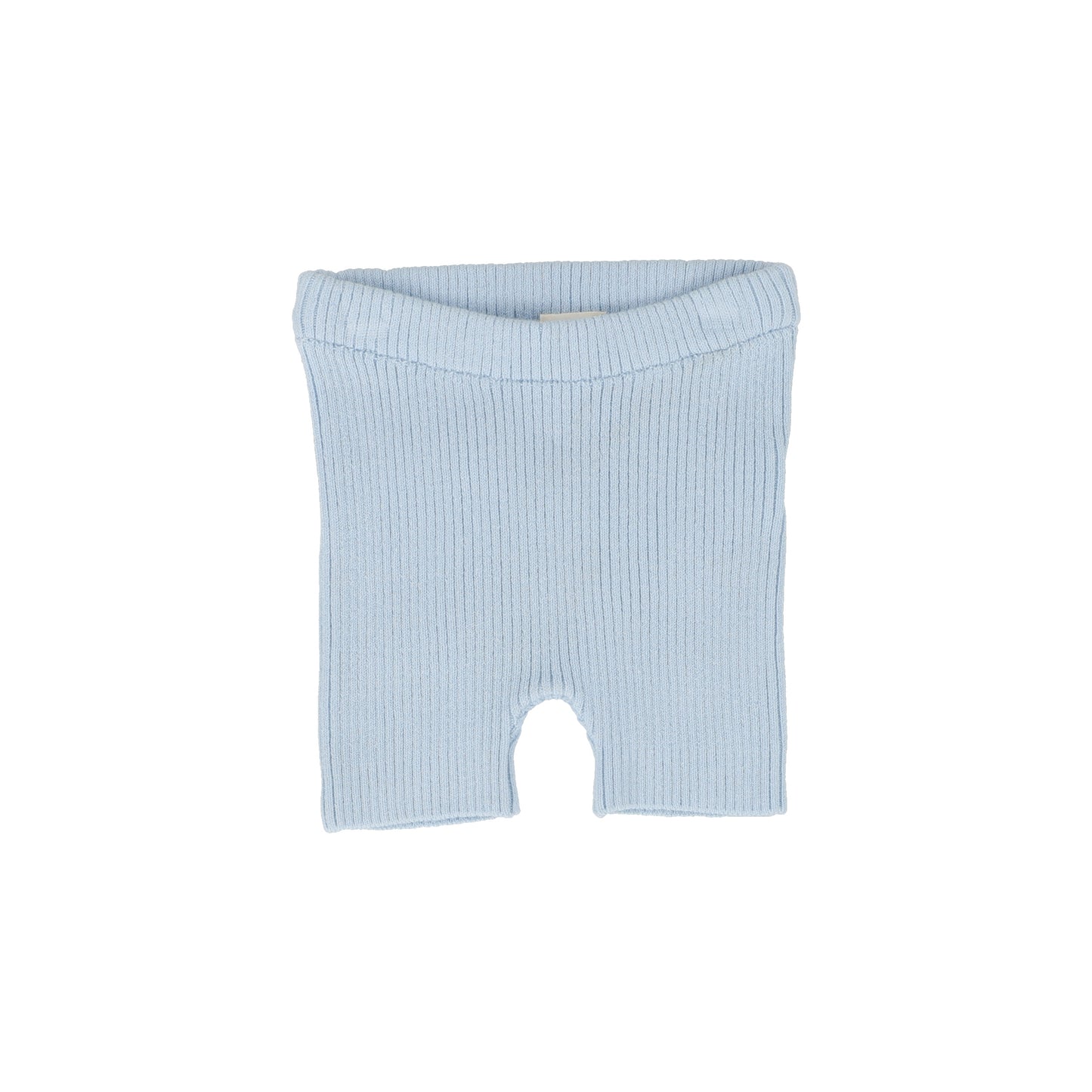 ANALOGIE LIGHT BLUE RIBBED KNIT SHORTS