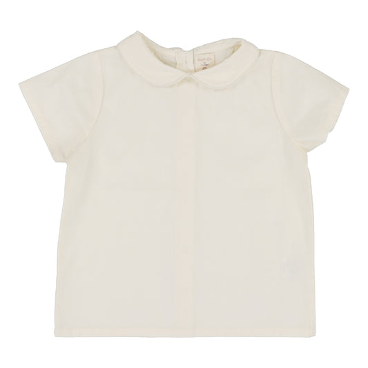 ANALOGIE CREAM PETER PAN COLLAR SHIRT