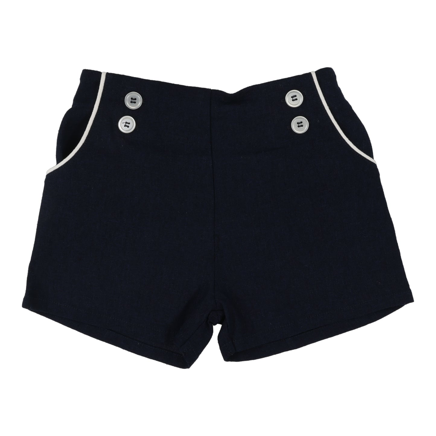 ANALOGIE NAVY BUTTON SHORTS