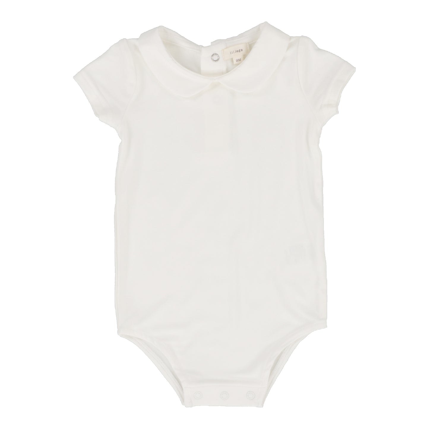 LIL LEGS WHITE PETER PAN COLLAR ONESIE