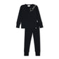 L'AMOUR LOU BLACK ROPE EMBROIDERED PAJAMA