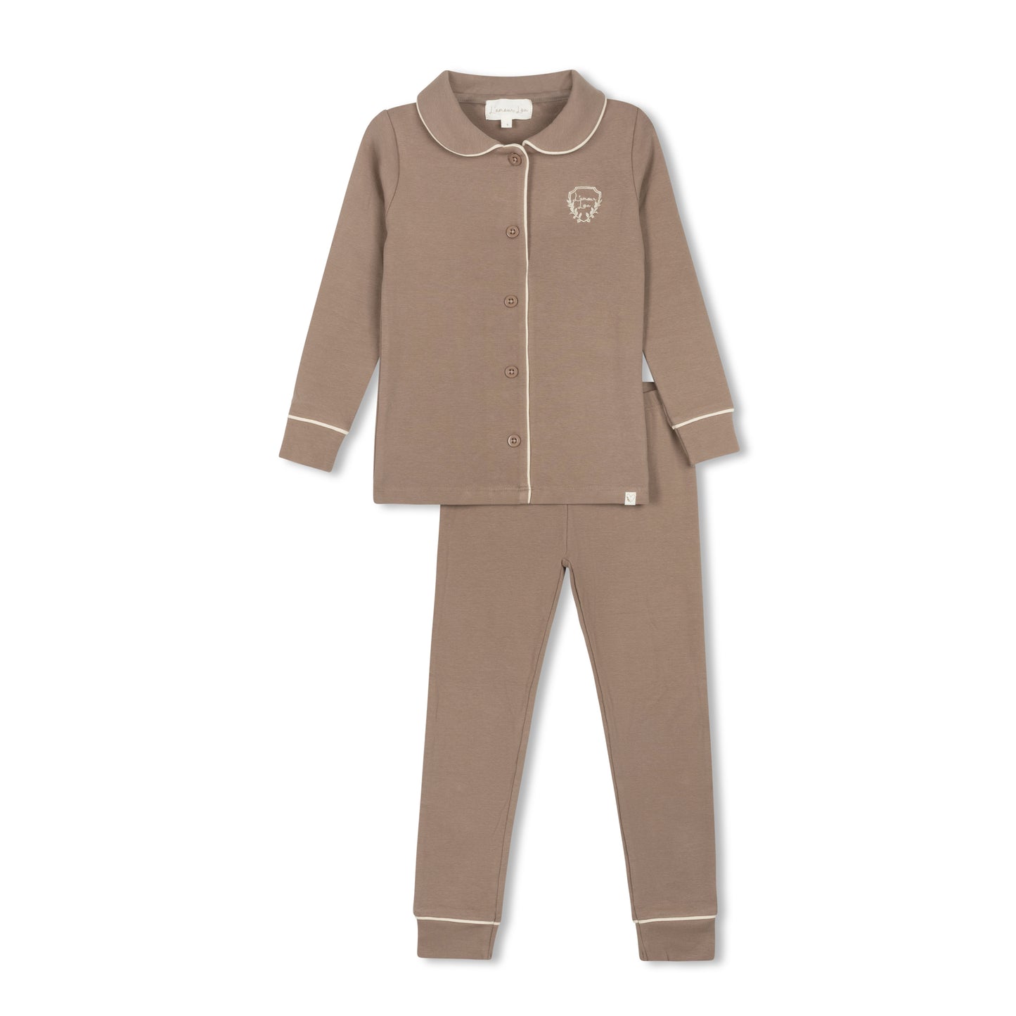 L'AMOUR LOU MOCHA GRANDPA EMBLEM PAJAMAS