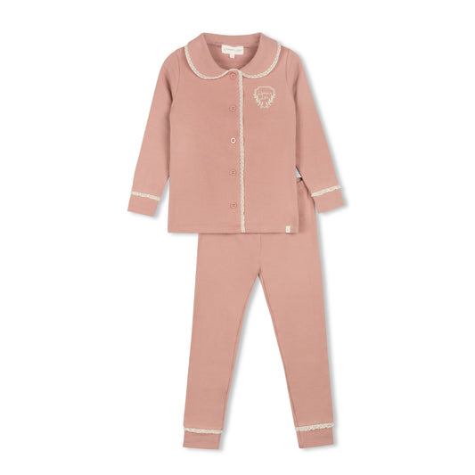 L'AMOUR LOU DARK ROSE GRANDPA EMBLEM PAJAMAS