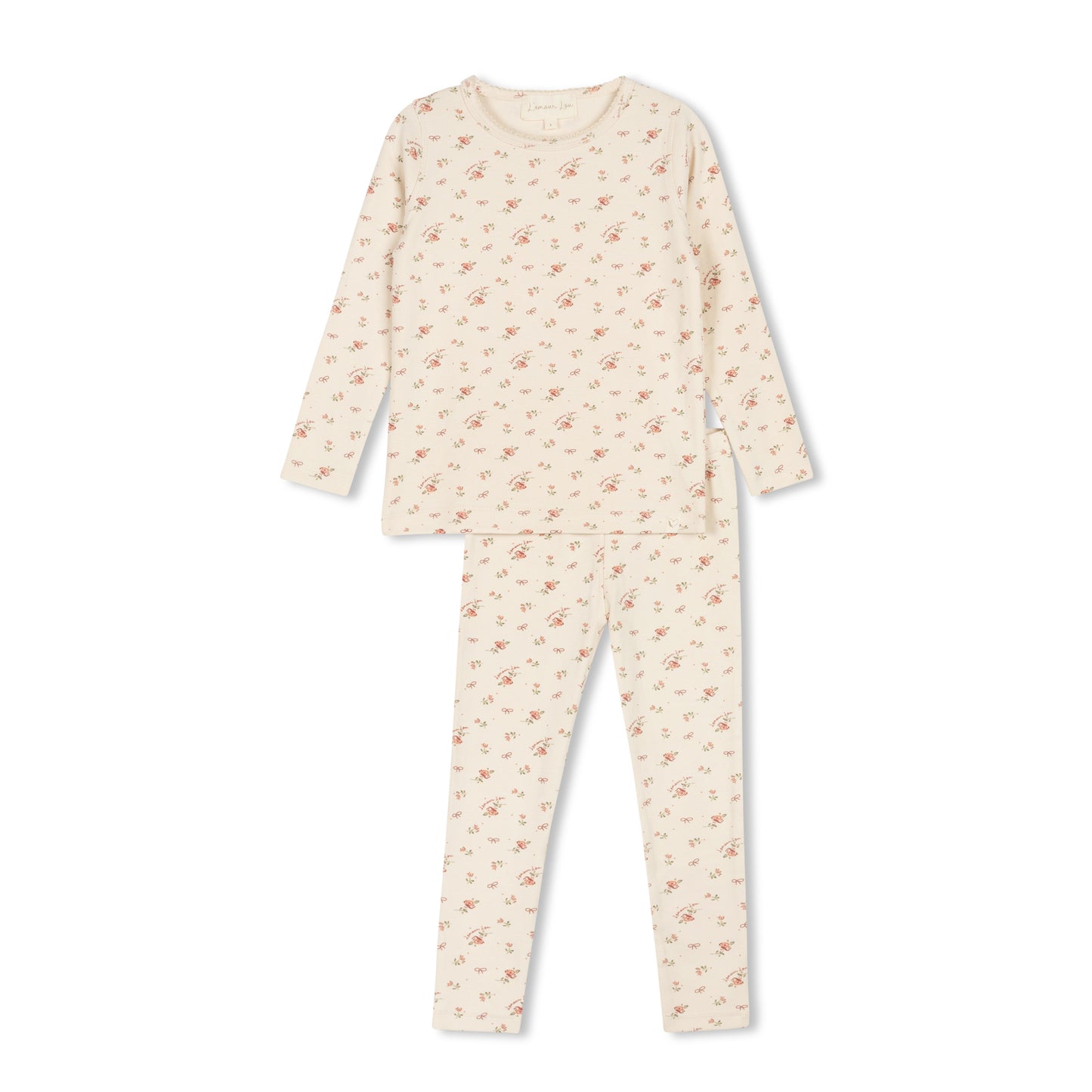 L'AMOUR LOU VINTAGE FLORAL PRINT PAJAMA