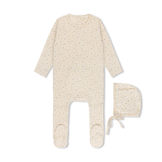 L'AMOUR LOU VINTAGE DOT PRINT FOOTIE