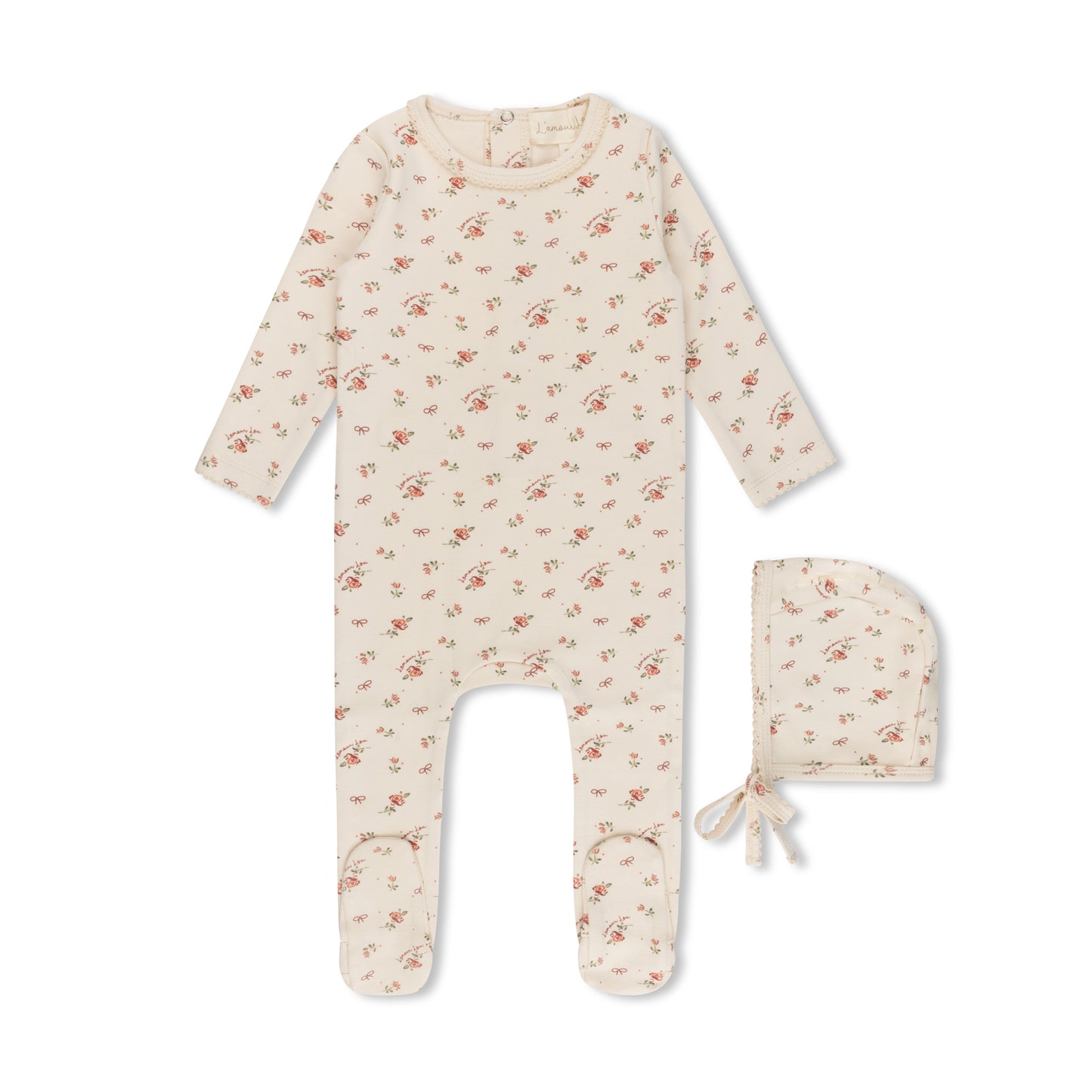 L'AMOUR LOU VINTAGE FLORAL PRINT FOOTIE