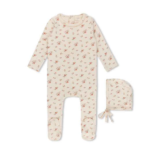 L'AMOUR LOU VINTAGE FLORAL PRINT FOOTIE