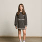 TRUSSARDI CHARCOAL KNIT COLLAR SWEATER