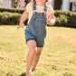 LITTLE PARNI BLUE DENIM POCKET OVERALLS