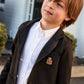 LITTLE PARNI BLACK LOGO BLAZER [FINAL SALE]