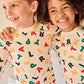 LITTLE PARNI CREAM ALPHABET PAJAMA SET