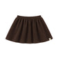 LRDM PETITS BROWN KNIT FLARE SKIRT