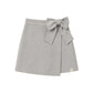 LRDM PETITS GREY BOW WRAP SKIRT