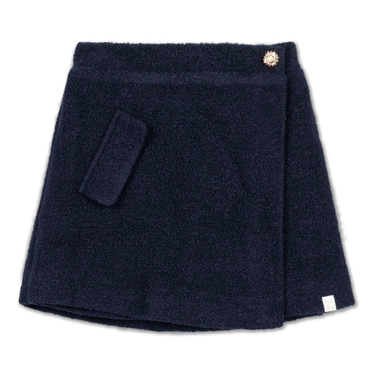 LRDM PETITS NAVY TWILL WRAP SKIRT