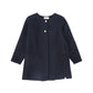 LRDM PETITS NAVY TWILL BUTTON COAT