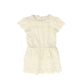 LRDM PETITS BEIGE FLOWER APPLIQUE DRESS [FINAL SALE]