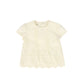 LRDM PETITS BEIGE FLOWER APPLIQUE BLOUSE [FINAL SALE]