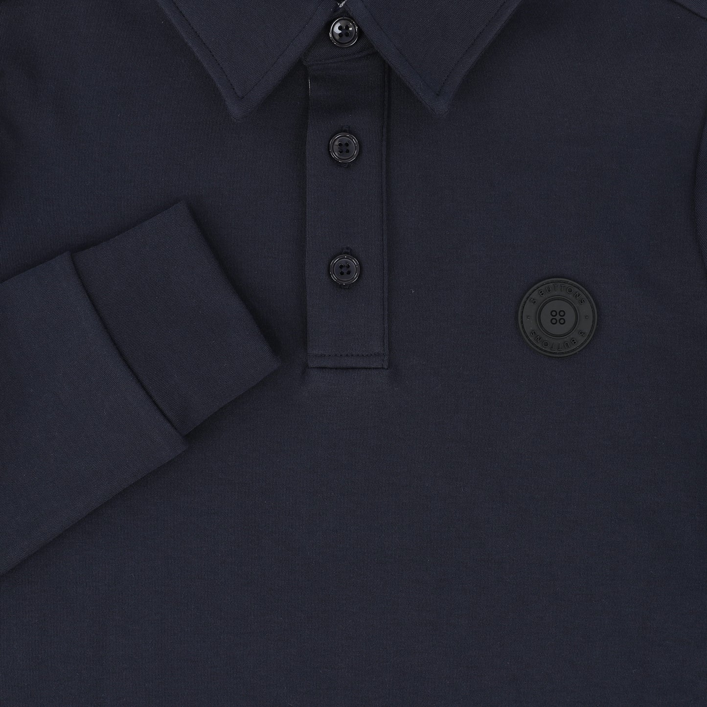 3 BUTTONS NAVY LOGO PATCH POLO