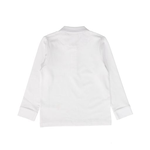 HUGO WHITE LONG SLEEVE POLO [Final Sale]