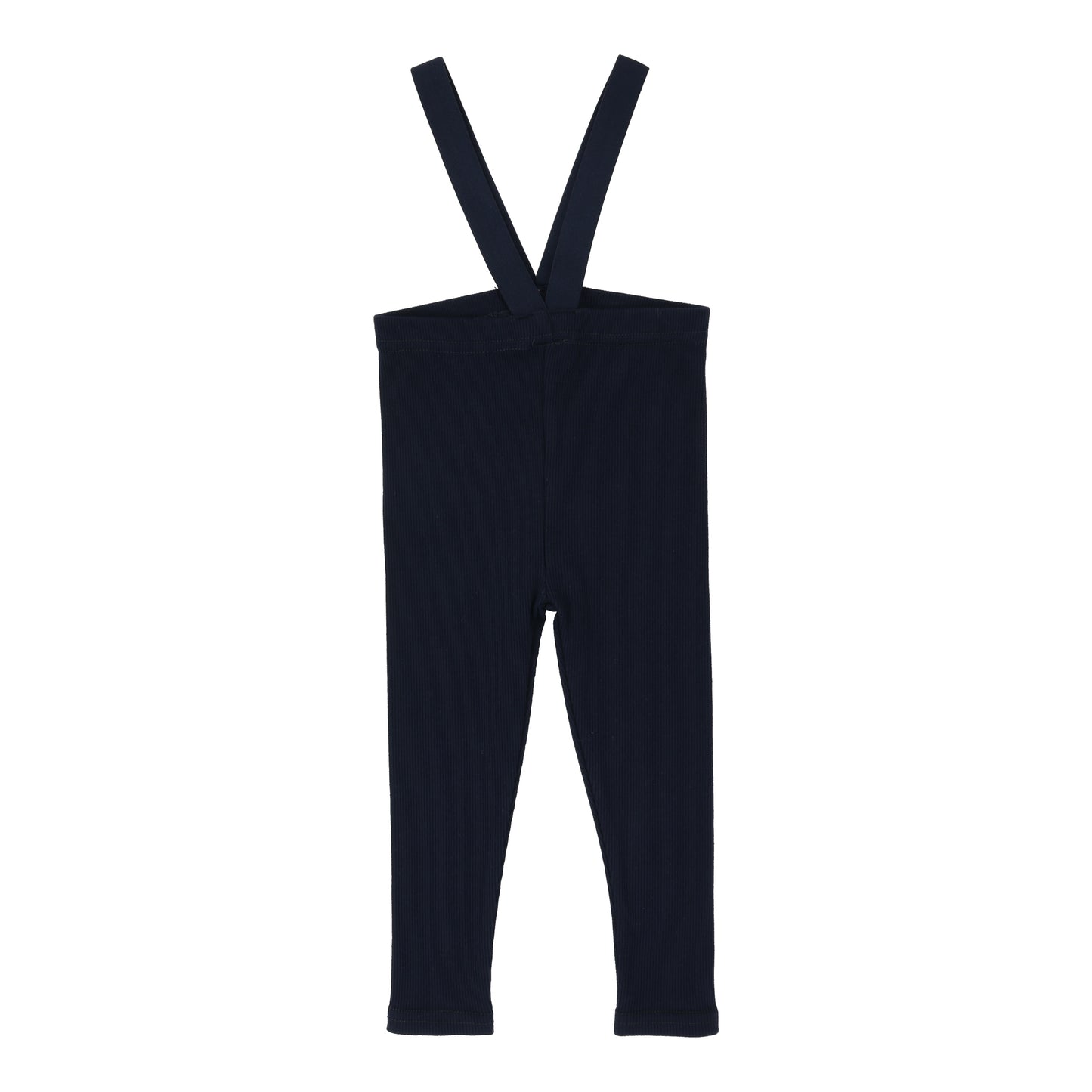 LIL LEGS NAVY RIBBED SUSPENDER LEGGING [FINAL SALE]