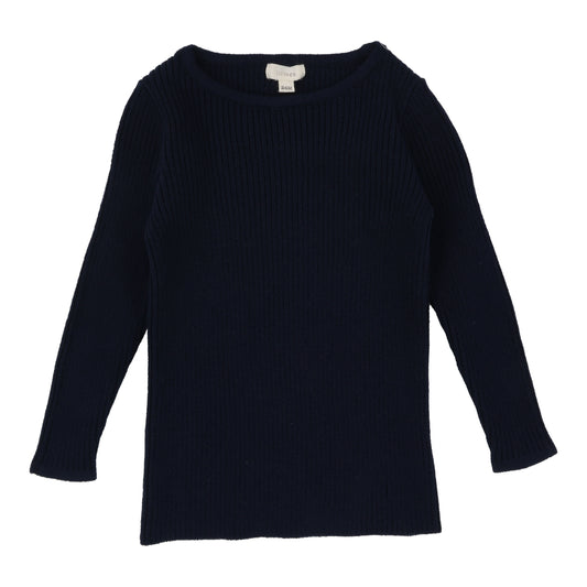 LIL LEGS NAVY KNIT CREW NECK SWEATER