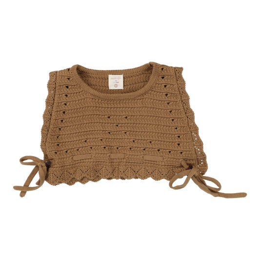 ANALOGIE CAMEL KNIT VEST [FINAL SALE]