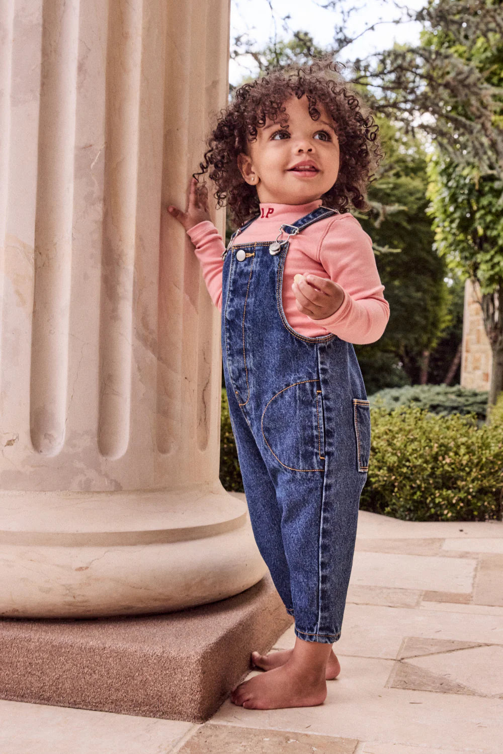 LITTLE PARNI BLUE DENIM OVERALLS