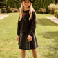 LITTLE PARNI BLACK DENIM SKIRT