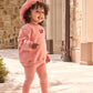 LITTLE PARNI PINK LOGO SWEATSHIRT SET