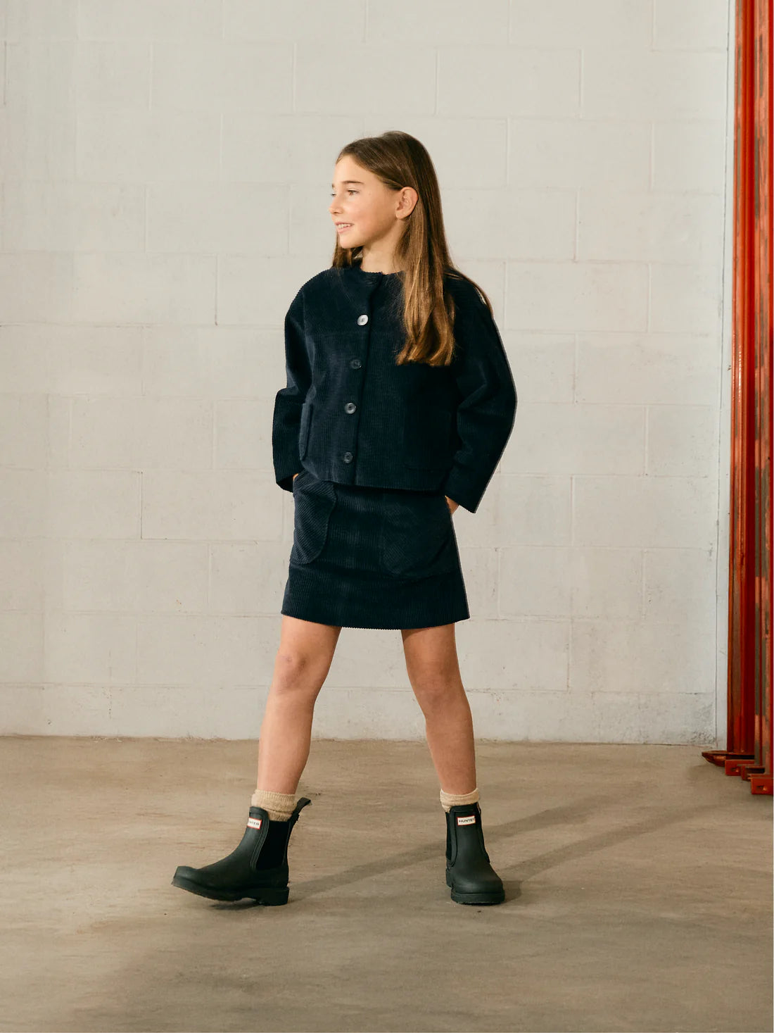 TANGERINE NAVY CORDUROY POCKET JACKET