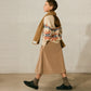 TANGERINE BEIGE FLOWER KNIT SWEATER