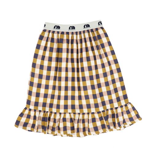 MIPOUNET MULTI COLORED CHECKED SKIRT