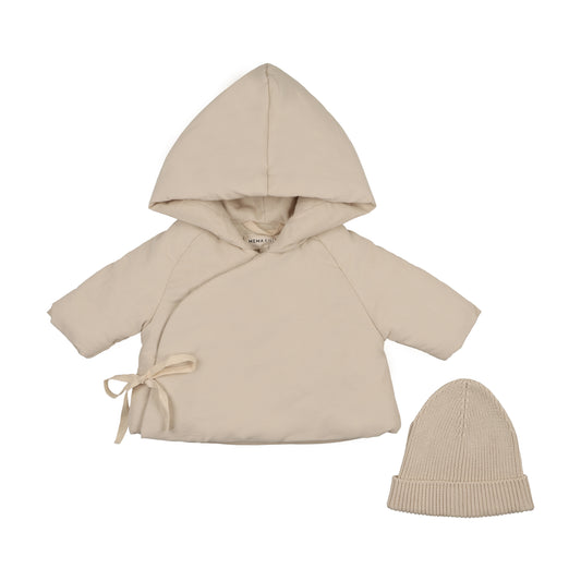 MEMA KNITS STONE CORDUROY JACKET + BEANIE