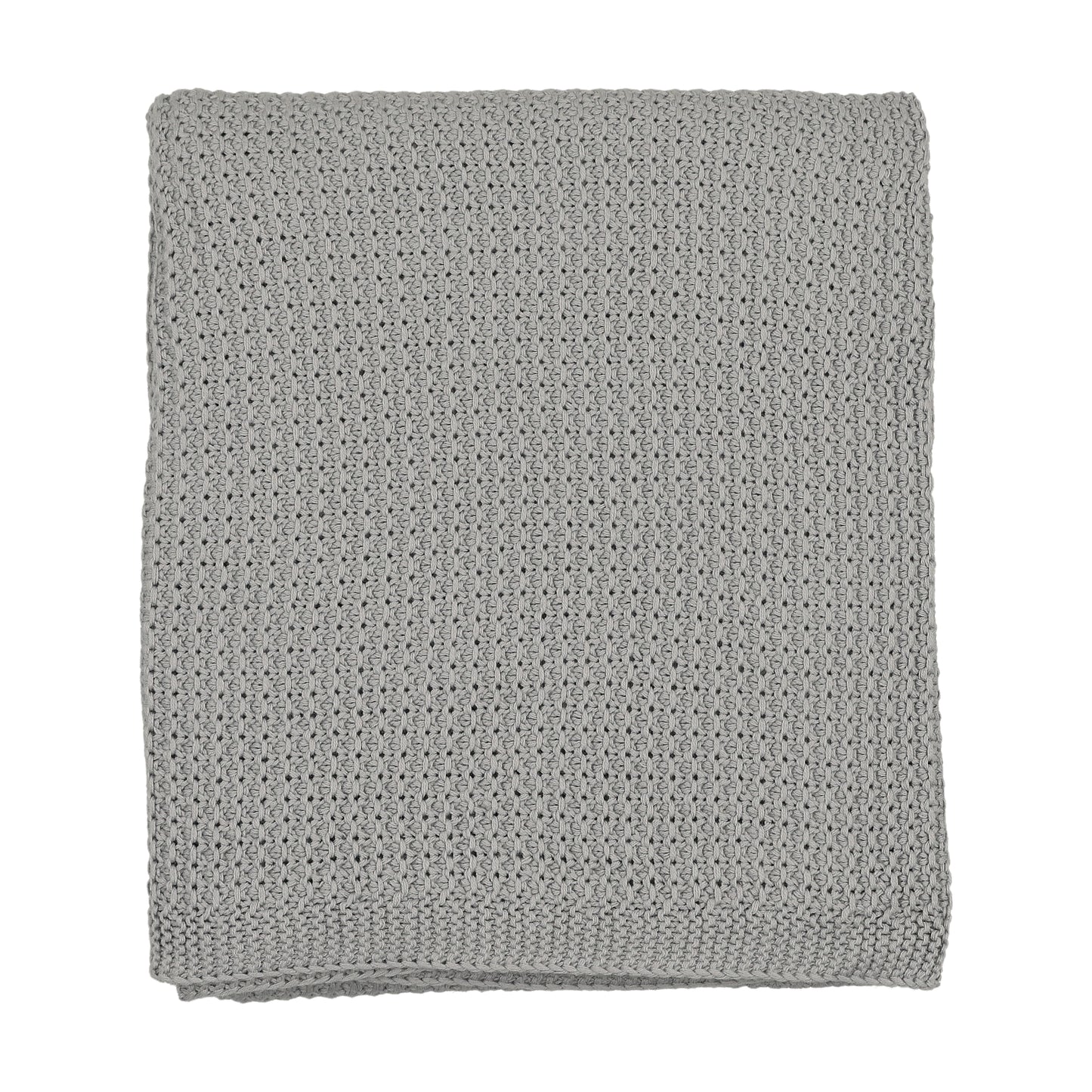 MEMA KNITS WINDY BLUE KNIT BLANKET