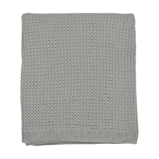 MEMA KNITS WINDY BLUE KNIT BLANKET