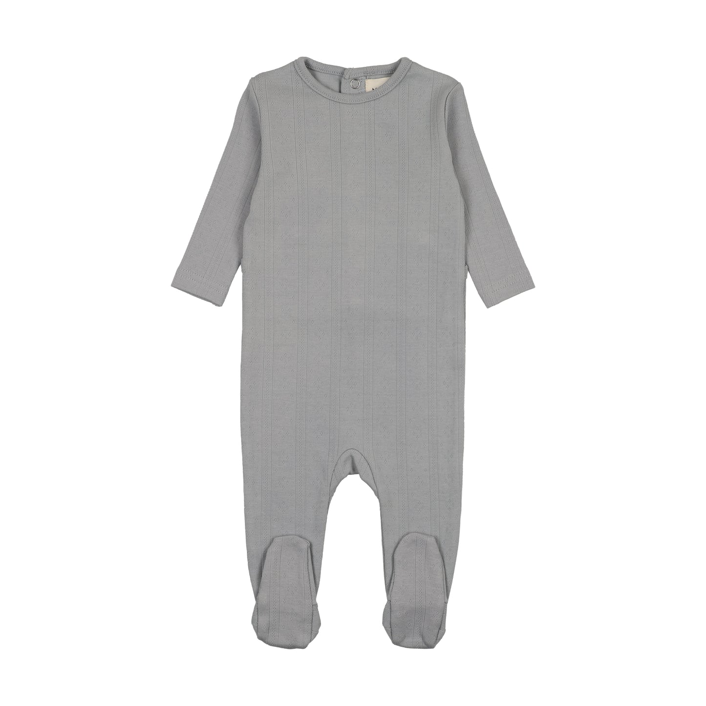 MEMA KNITS BLUE POINTELLE KNIT FOOTIE
