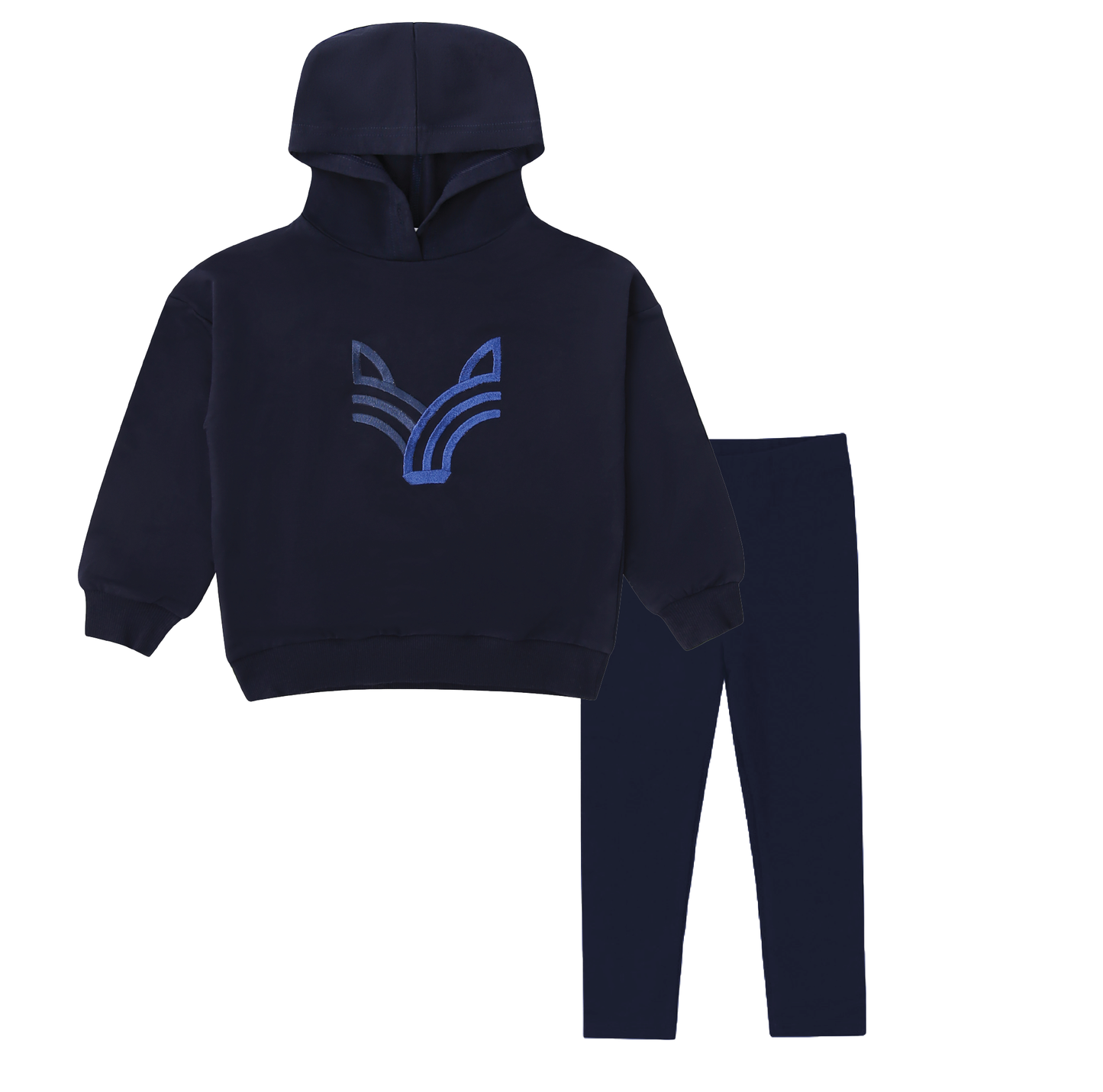BOPOP NAVY EMBROIDERED LOGO SET