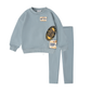 BOPOP BABY BLUE LICENSE PRINT SWEATSHIRT SET