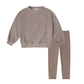 BOPOP TAUPE HERRINGBONE SWEATER SET