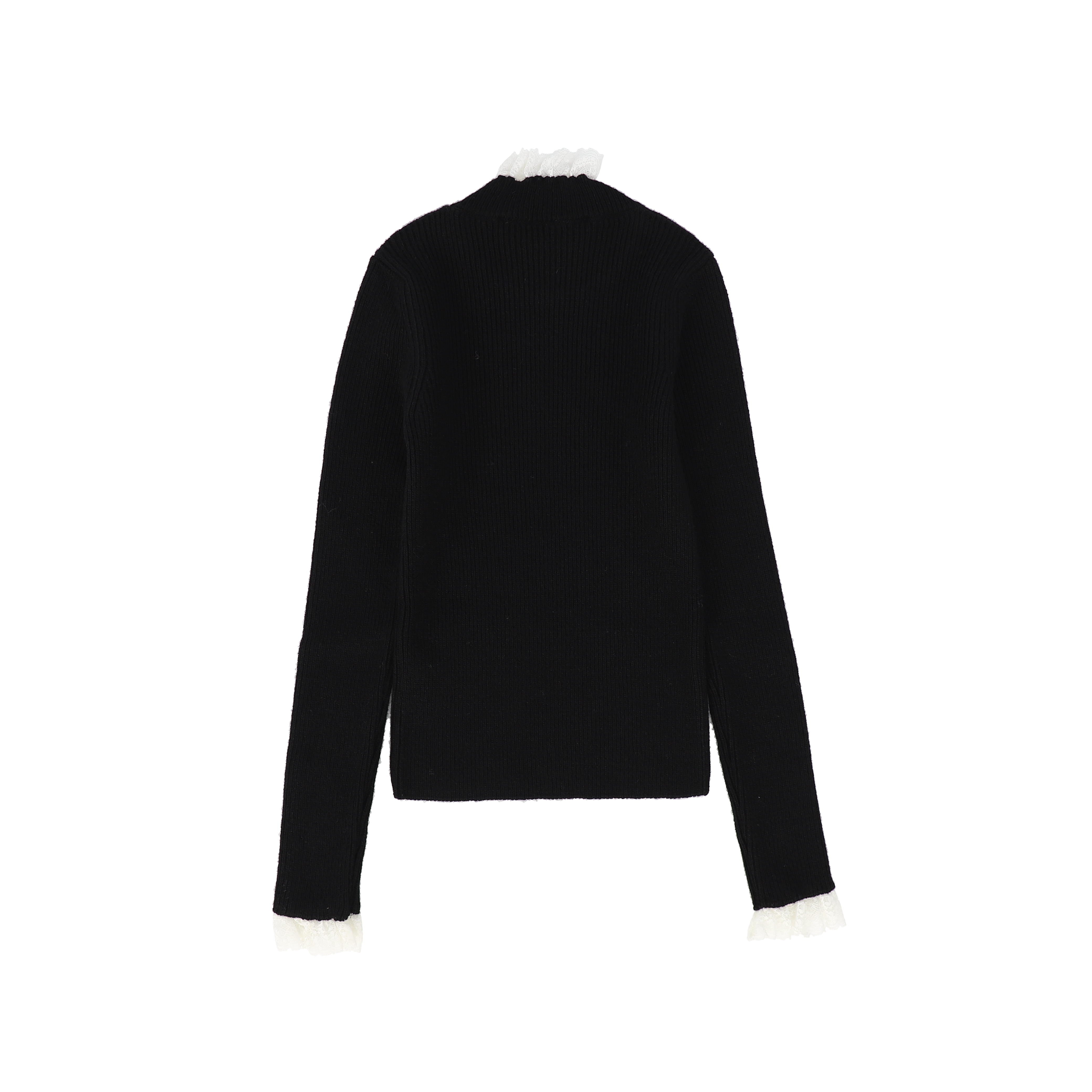 PHILOSOPHY BLACK RIBBED SWEATER FINAL SALE Luibelle