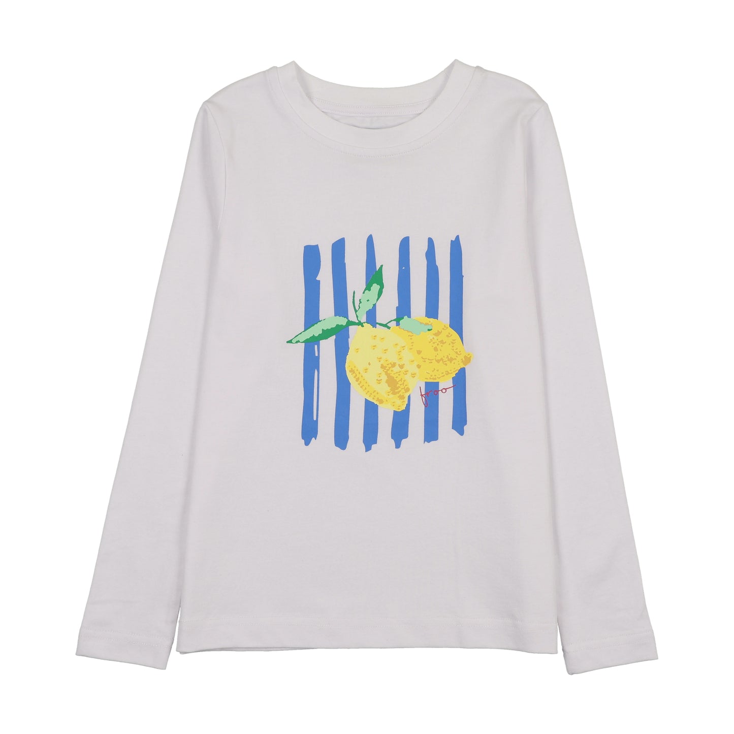 FROO STYLE WHITE FLORAL GRAPHIC T-SHIRT [FINAL SALE]